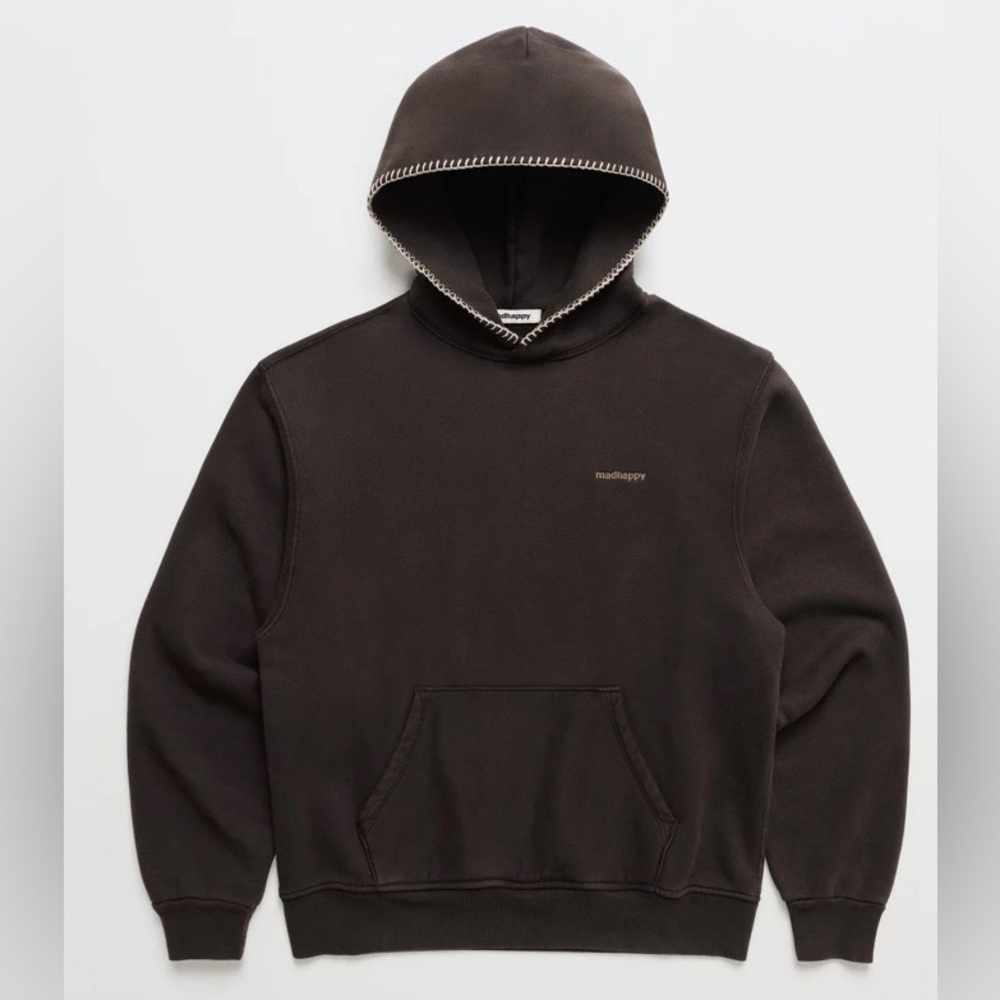 Madhappy Classics Fleece Hoodie Dark Coffee SZ S -
